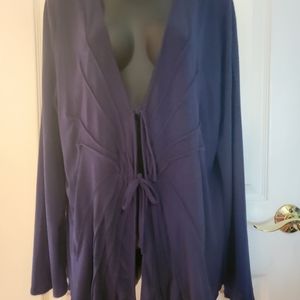 Navy blue cardigan sweater